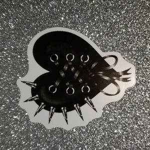 ART Gothic WATERPOOF Sticker heart
